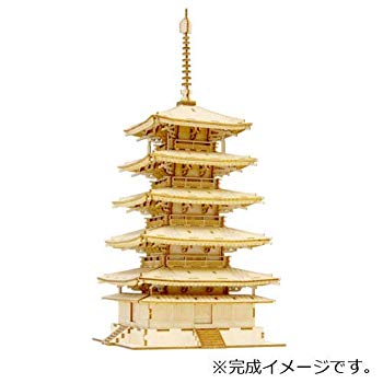 【中古】Wooden Art ki-gu-mi 五重の塔 qqffhab|スカイマーケットプラス
