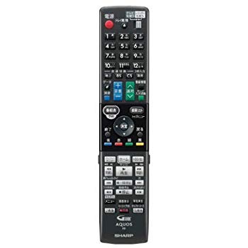 【中古】シャープ ブルーレイディスクレコーダー用リモコン(46380267)[適合機種]BD-S570　BD-S580　BD-T1700　BD-T2700　BD-T3700　BD-W1700　BD-W2700 2zzhgl6｜スカイマーケットプラス