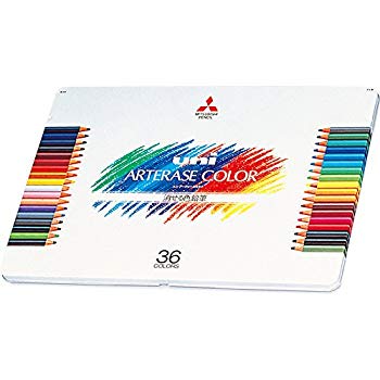【中古】【非常に良い】三菱鉛筆 消せる色鉛筆 ユニアーテレーズカラー 36色 UAC36C wyw801m|スカイマーケットプラス