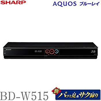 【中古】シャープ 500GB 2チューナー ブルーレイレコーダー AQUOS BD-W515 khxv5rg