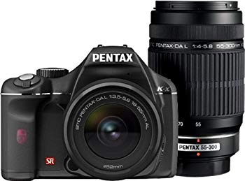 【中古】PENTAX デジタル一眼レフカメラ K-x ダブルズームキットブラック wyw801m