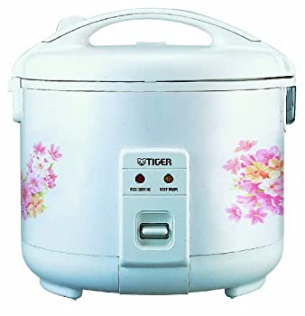 【中古】Tiger JNP-1800-FL 10-Cup (Uncooked) Rice Cooker and Warmer, Floral White by Tiger Corporation