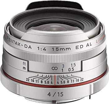 【中古】PENTAX リミテッドレンズ 超広角単焦点レンズ HD PENTAX-DA15mmF4ED AL Limited シルバー Kマウント APS-Cサイズ 21480 rdzdsi3