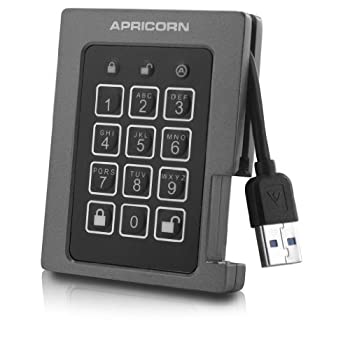 【中古】Apricorn Aegis Padlock SSD - USB 3.0, A25-3PL256-240F 携帯型記憶装置 日本定まり代わりになる店品 固定ディスク1373 ASSD-3PL256-240F