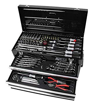 【中古】SK11(エスケー11) 整備工具セット 133点組 ブラック 各種メンテナンス対応 SST-16133BK 2zzhgl6