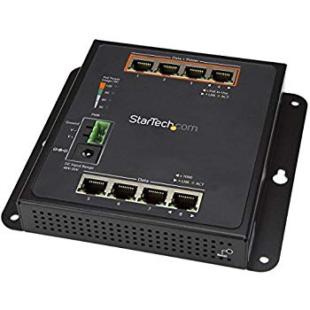 【中古】StarTech.com 8界面(4界面PoE+給電相応う)ギガビットイーサネット相応うマネージスイッチ ウォールマウント相応う GbE相応うスイッチングこしき IES81G dwos6rj