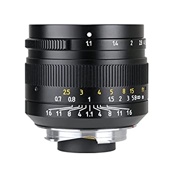 【中古】【非常に良い】七工匠 7artisans 50mm F1.1 ブラック [ライカMマウント] 標準レンズ(MFレンズ)
