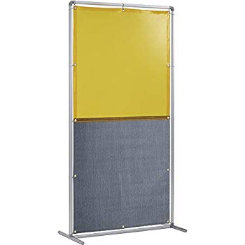 【中古】吉野 遮光火花兼用衝立(イエロー×A種シート)1×2 単体固定足 YS-12SF-Y-BW 火花用衝立 z2zed1b