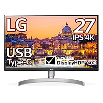 【中古】LG 管する 見せびらかす 27UL850-W 27in/4K/DisplayHDR400/IPS非光輝/USB Type-C、DP、HDMI×2/金棒引き/FreeSync/高さ調節する、中軸 /