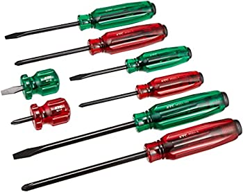 【中古】【非常に良い】京都機械工具(KTC) 樹脂柄 ドライバーセット貫通タイプ 8本組 PMD18
