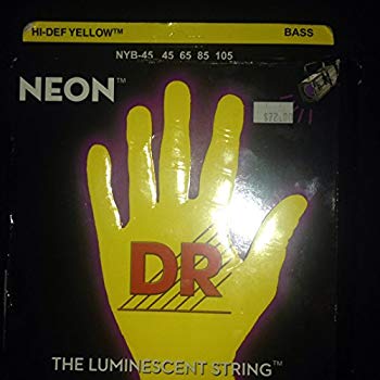 【中古】DR ベース弦 NEON ニッケルメッキ イエロー カラー コーテッド .045-.105 NYB-45 wgteh8f