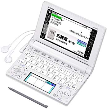 【中古】CASIO Ex-word 電子辞書 一般・総合モデル(生活・教養) ホワイト 100コンテンツ・1000文学作品・クラシック1000フレーズ収録 ツインカラー液晶 wgteh8f
