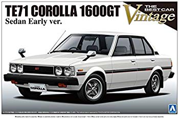 【中古】青島文化教材社 1/24 ザ・ベストカーヴィンテージシリーズ No.38 トヨタ TE71 カローラセダン1600GT 前期型 プラモデル rdzdsi3|スカイマーケットプラス
