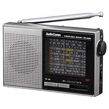 【中古】【非常に良い】AudioComm AM/FM/SW ハンディ短波ラジオ [品番]07-7928 RAD-S520N qqffhab