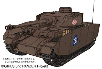【中古】プラッツ ガールズ&パンツァー IV号戦車D型 (H型仕様) -あんこうチームver.- 1/35スケール プラモデル khxv5rg