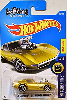 【中古】Hot Wheels Gas Monkey Garage '68 Corvette Hw Screen Time Series GMG dwos6rj