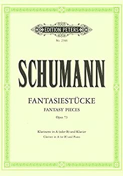 【中古】【非常に良い】シューマン : 幻想小曲集 作品73 (クラリネット、ピアノ) ペータース出版