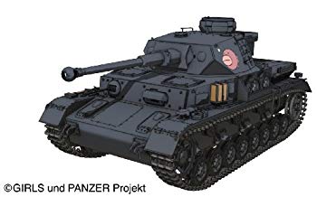 【中古】プラッツ ガールズ&パンツァーシリーズ IV号戦車D型改 (F2型仕様) あんこうチームver. 1/35スケール プラモデル khxv5rg