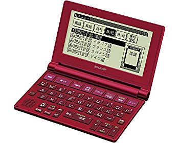 【中古】シャープ コンパクトタイプ 電子辞書 Brain タイプライターキー配列 レッド系 PW-NA1-R w17b8b5