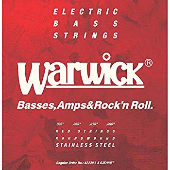 【中古】【非常に良い】WARWICK ワーウィック エレキベース弦 4弦セットステンレス 42230 RED Strings Light 035/095 g6bh9ry