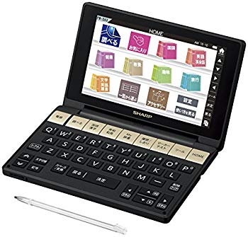 【中古】シャープ カラ―電子辞書 Brain 生活・教養モデル ブラック系 PW-SA3-B ggw725x