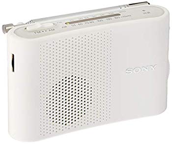 【中古】SONY FM/AMハンディーポータブルラジオ 白いこと ICF-51/W wyw801m