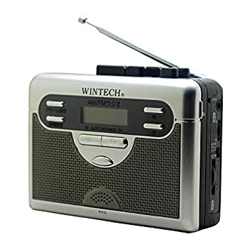 【中古】【非常に良い】WINTECH ラジオ付テープレコーダー(FMワイド対応) シルバー オートリバース PCT-11R2