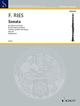 【中古】【非常に良い】フェルナンド・リース : ソナタ ト短調 作品29 (クラリネット、ピアノ) ショット出版|スカイマーケットプラス