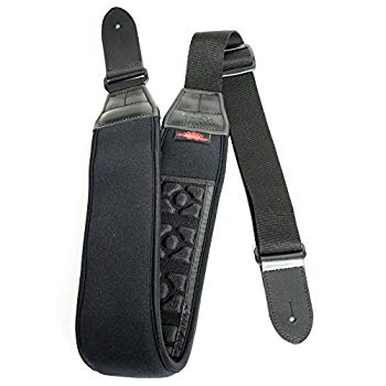 【中古】AIR CELL ストラップ ギター/ベース用 長さ調整104~126cm パット幅7.5cm ASG70N ブラック tf8su2k