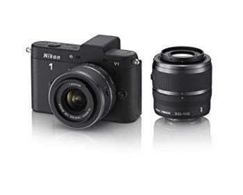 【中古】Nikon ミラーレス一眼カメラ Nikon 1 (ニコンワン) V1 (ブイワン) ダブルズームキット ブラック N1 V1WZ BK tf8su2k｜スカイマーケットプラス