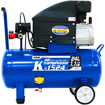 【中古】ケンオー(KENOH) オイル式エアーコンプレッサー K-1524 9jupf8b|スカイマーケットプラス