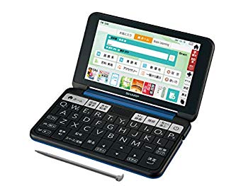 【中古】シャープ カラー電子辞書 Brain 高校生モデル ネイビー系 2019年春モデル PW-SH6-K e6mzef9