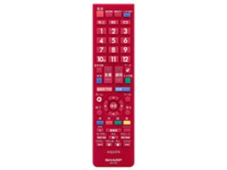【中古】【人並み外れたに好いたらしい】小ざかしい[SHARP] 小ざかしい液晶テレビ受像機用遠隔操作＜赤いこと系＞（LC-24K30-R） 【0106380484】