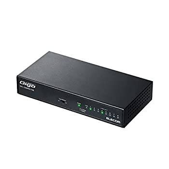【中古】エレコム スイッチングこしき ギガビット 8界面 金属元素筐体 磁石付 ワット数内蔵 黒いこと 飾り気の無い包み EHC-G08MN2A-HJB