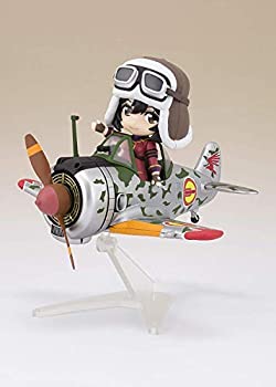 【中古】【非常に良い】Figuarts mini 荒野のコトブキ飛行隊 キリエ&隼一型 (キリエ仕様) 約130mm PVC&ABS製 塗装済み可動フィギュア|スカイマーケットプラス