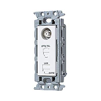 【中古】【非常に良い】パナソニック(Panasonic) コスモシリーズワイド21 埋込マルチメディアコンセント 一体型 ホワイト WTF1681W wyw801m