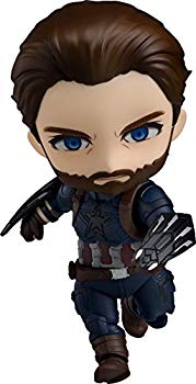 【中古】ねんどろいど アベンジャーズ/インフィニティ・ウォー キャプテン・アメリカ インフィニティ・エディション ノンスケール ABS&PVC製 塗装済み可 z2zed1b