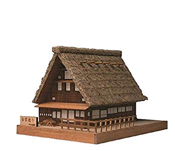 【中古】【非常に良い】ウッディジョー ミニ建築 No.1 合掌造り 木製模型 bme6fzu