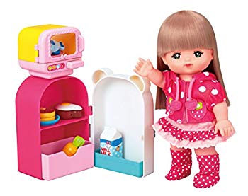 【中古】メルちゃん おせわパーツ レンジとれいぞうこセット w17b8b5