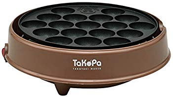 【中古】APIX たこ焼き器 【TaKoPa】 18穴 平面プレート・レシピ付き ブラウン ATM-018-BR w17b8b5