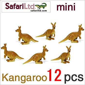 【中古】【非常に良い】サファリ社ミニフィギュア 344022 カンガルー 12個セット i8my1cf