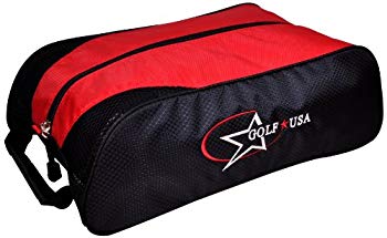 【中古】【非常に良い】LEZAX(レザックス) Golf U.S.A シューズケース レッド GUSC-0204 RD khxv5rg