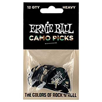 【中古】【正規品】 ERNIEBALL ピック カモフラージュ ヘヴィ 12枚セット #9223 khxv5rg