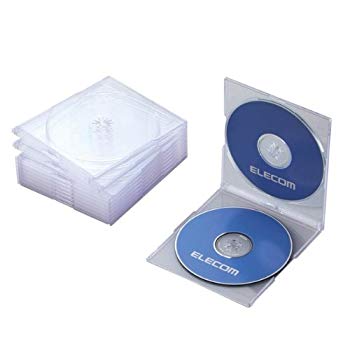 【中古】エレコム CD/DVDスリムプラケース/2枚収納/10パック/クリア 9jupf8b