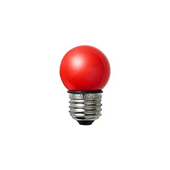 【中古】【非常に良い】ELPA 防水型LED装飾電球 ミニボール球形 口金直径26mm G40 レッド LDG1R-G-GWP254 9jupf8b