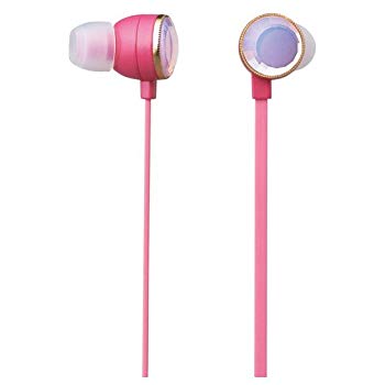 【中古】エレコム ステレオイヤホン からまりを防ぐフラットケーブル ラインストーン コネクタチャーム “EAR DROPS Jewel\