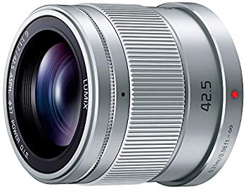 【中古】パナソニック 単焦点 中望遠レンズ マイクロフォーサーズ用 ルミックス G 42.5mm/ F1.7 ASPH. / POWER O.I.S. シルバー H-HS043-S qqffhab