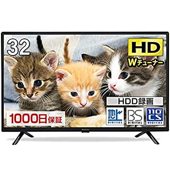【中古】テレビ 32型 液晶テレビ ダブルチューナー 32インチ 裏録画 ゲームモード搭載 メーカー1,000日保証 TV 32V 地上・BS・110度CSデジタル 外付けHDD
