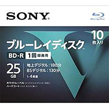 【中古】ソニー SONY 25GB 4倍速10枚 10BNR1VLPS4 BD-R BDR 2zzhgl6