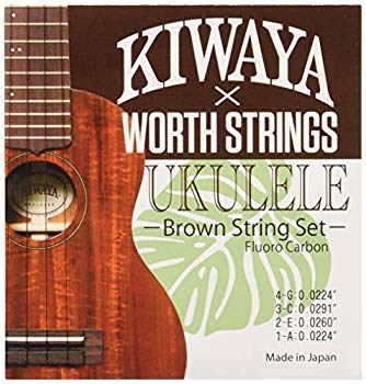 【中古】【Worth×KIWAYA】 K-BM フロロカーボン弦 セット (オールサイズ対応 ウクレレ弦 ブラウン) dwos6rj